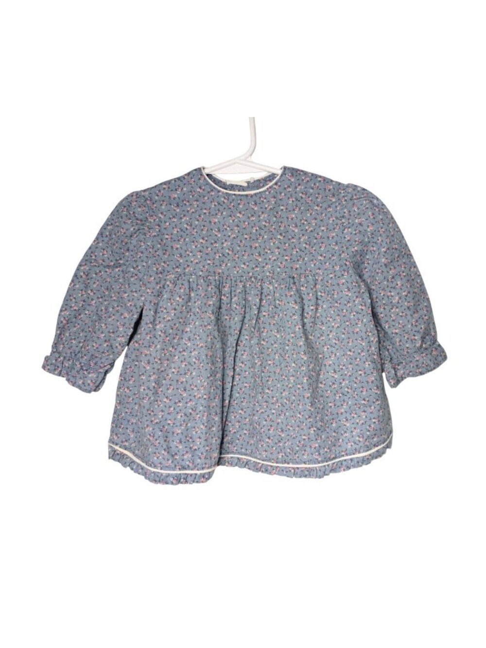 Handmade Floral Cotton Toddler Girls Prairie Top 4T (See Msm) Cottagecore Ruffle